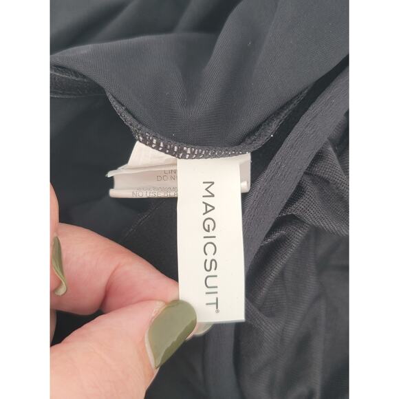 Magicsuit Goldie Romper Swimsuit Size 8 – Flowy Metallic Black One Piece‎ - Picture 7 of 7